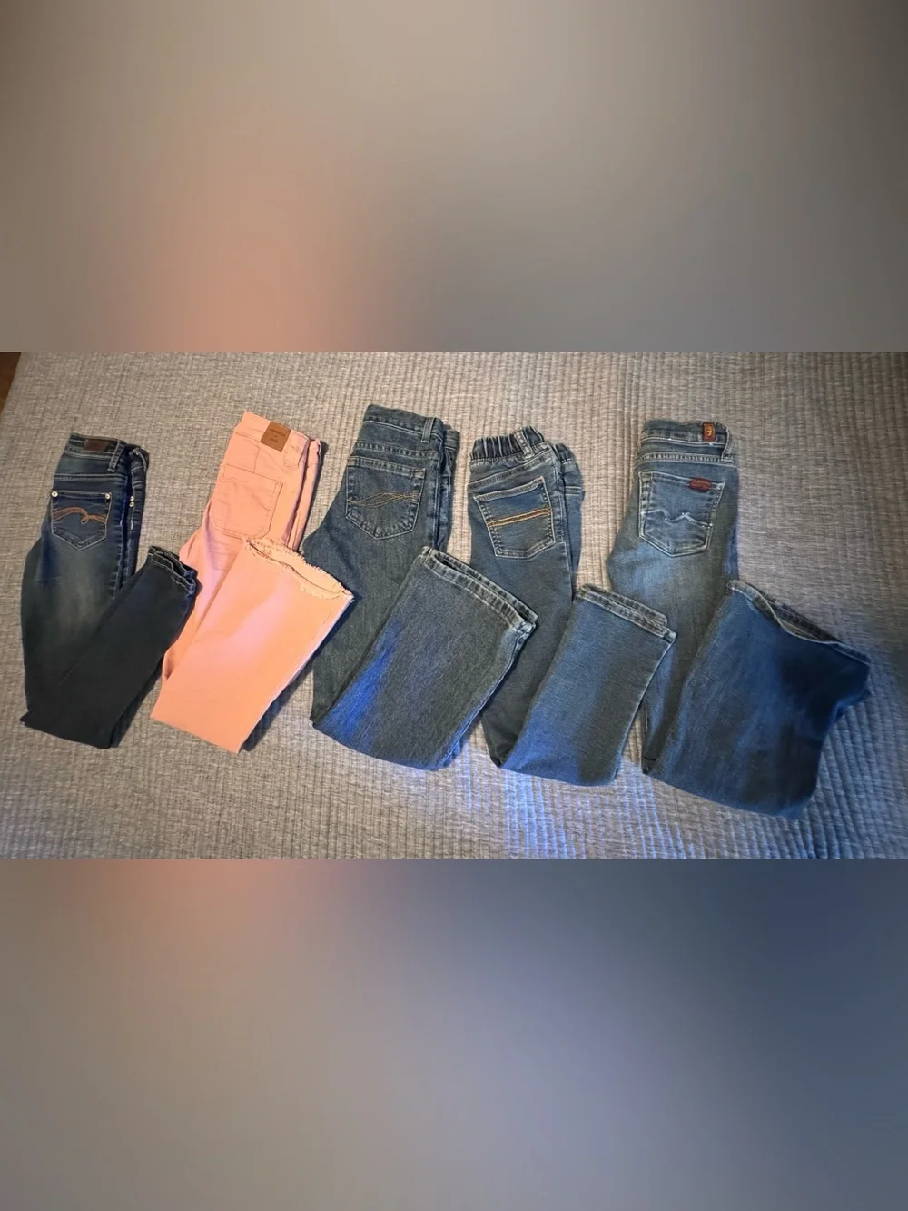 Bundle 7 For All Mankind Jeans Bootcut and Skinny.